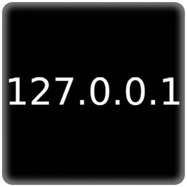 PC-Sticker - Localhost - schwarz