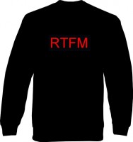 Sweat-Shirt - RTFM - read the ... manual