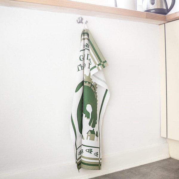 Geschirrhandtuch "May Godzilla destroy this home last"