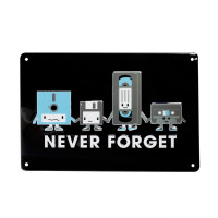 Blechschild "Never Forget" Blechschild "Never Forget"