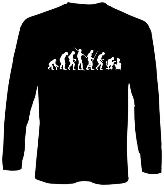 Langarm-Shirt - human evolution