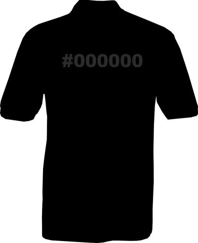 Polo-Shirt - #000000 - Rückseite