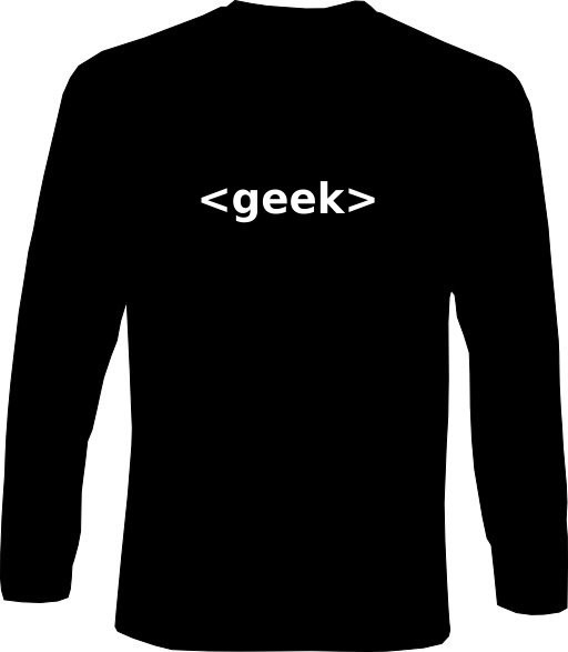 Langarm-Shirt - geek