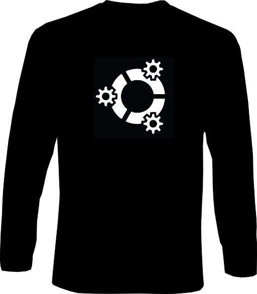 Langarm-Shirt - kubuntu Logo